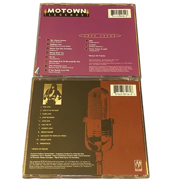 4 Motown Legends CDs Volume 1 ~ Marvin Gaye ~ Love Songs ~ Rick James - Picture 2 of 5